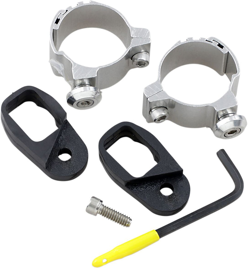 Memphis Shades Metric Turn Signal Relocation Hardware Kit for 1986-2008 KAWASAKI Relocation Kit Chrome Aluminium Pair