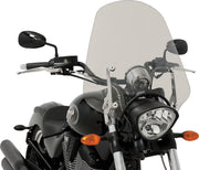 Memphis Shades Metric Big Shot Sportshield Windshield Grey Cruiser Lucite - MEP5729