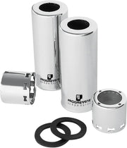 Progressive Suspension Chrome Shock Cover Kit Bottom Top Pair - 30-5027C
