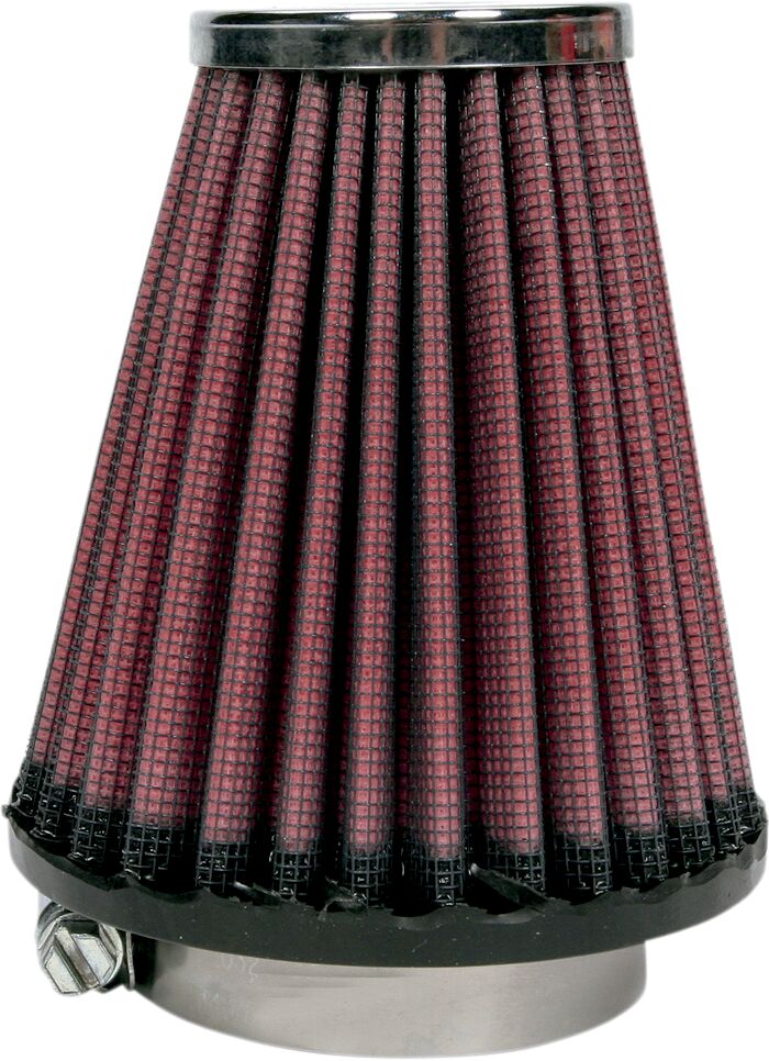 K & N Universal Clamp-On Air Filter for 1975-1979 YAMAHA Black Red