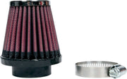 K & N Universal Clamp-On Air Filter Black Red - RC-2310
