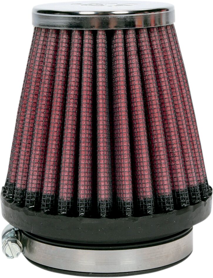 K & N Universal Clamp-On Air Filter Black Red - RC-2330