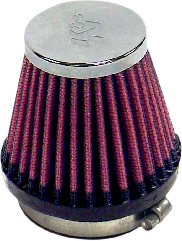 K & N Universal Clamp-On Air Filter Black Red