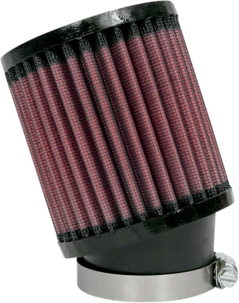 K & N Universal Clamp-On Air Filter Black Red - RU-1700