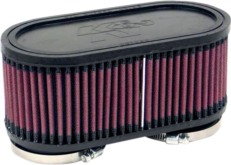 K & N Clamp-On Air Filters for 1989-2009 SUZUKI GS 500 E Black Red - RU-2970