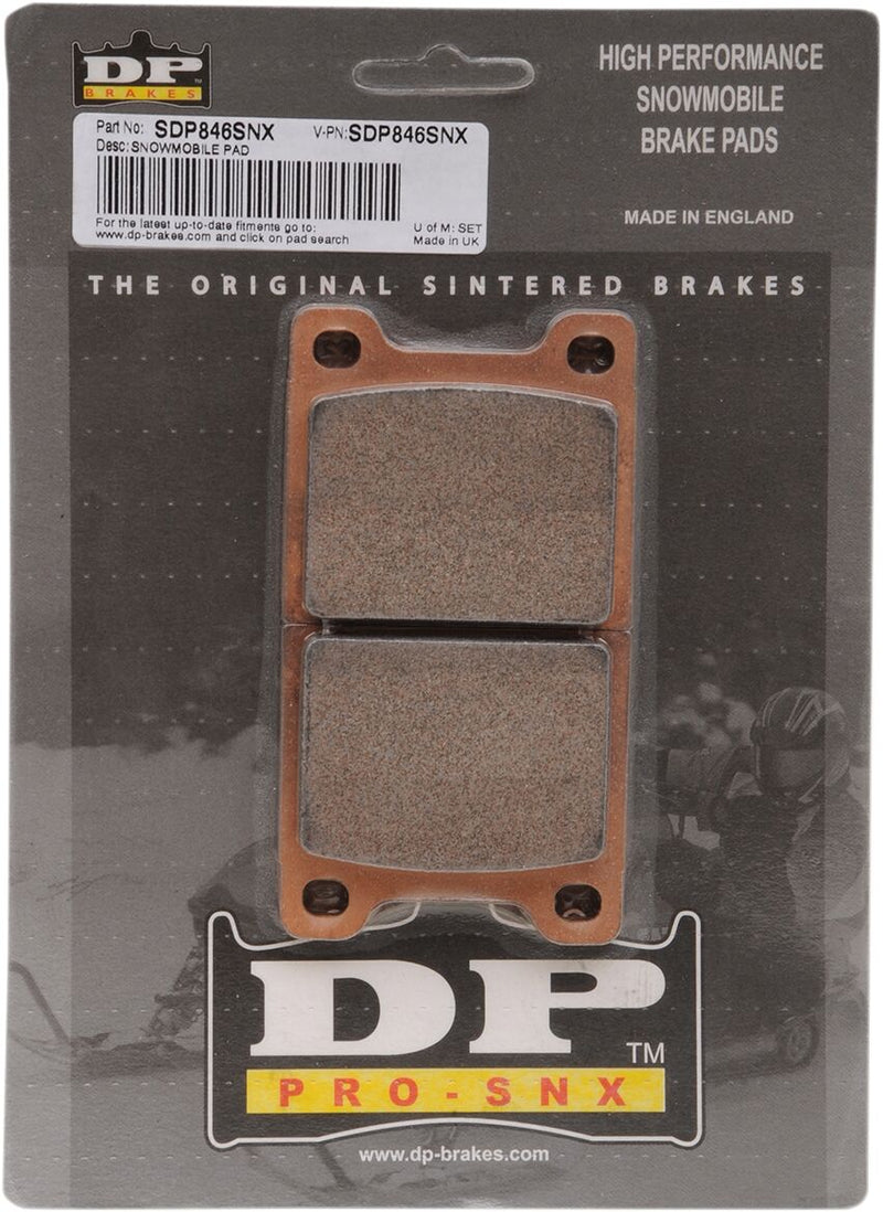 DP Brakes SDP Pro-SNX HH+ Sintered Brake Pads Front Sintered Metal Copper Alloy Set of 2 - SDP846SNX