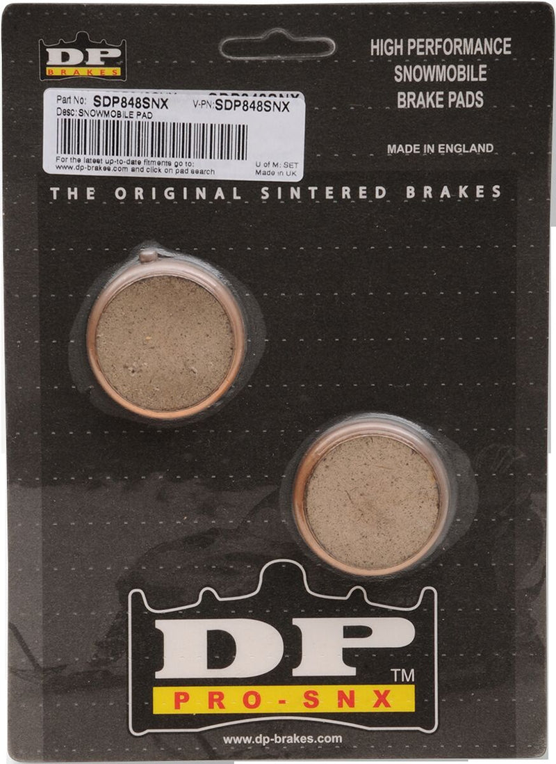 DP Brakes SDP Pro-SNX HH+ Sintered Brake Pads for 1980-2005, 2017-2022 YAMAHA Front Sintered Metal Copper Alloy Set of 2 - SDP848SNX