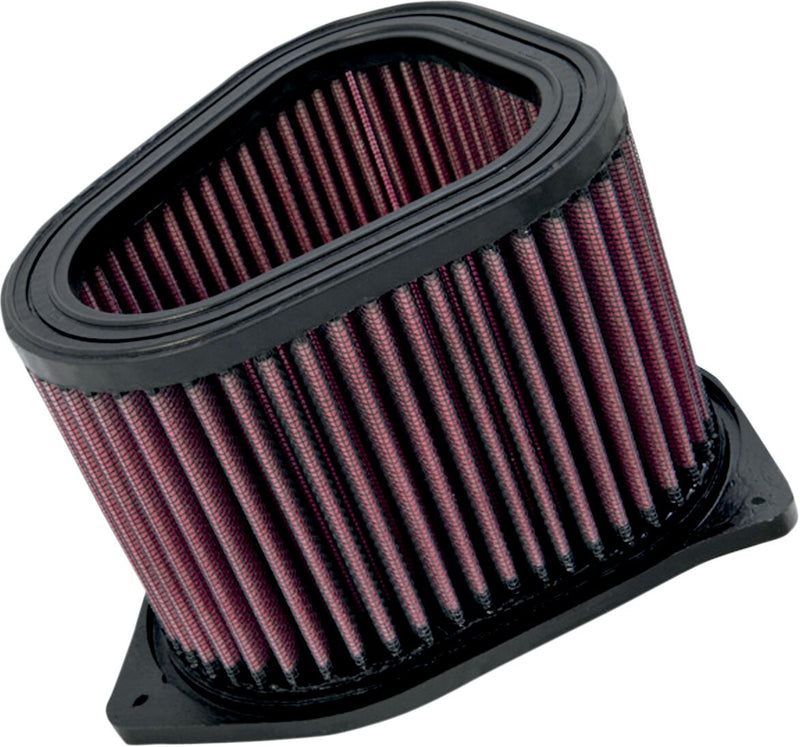 K & N OE Replacement High-Flow Air Filter for 1998-2009, 2013-2016 SUZUKI Black Red - SU-1598