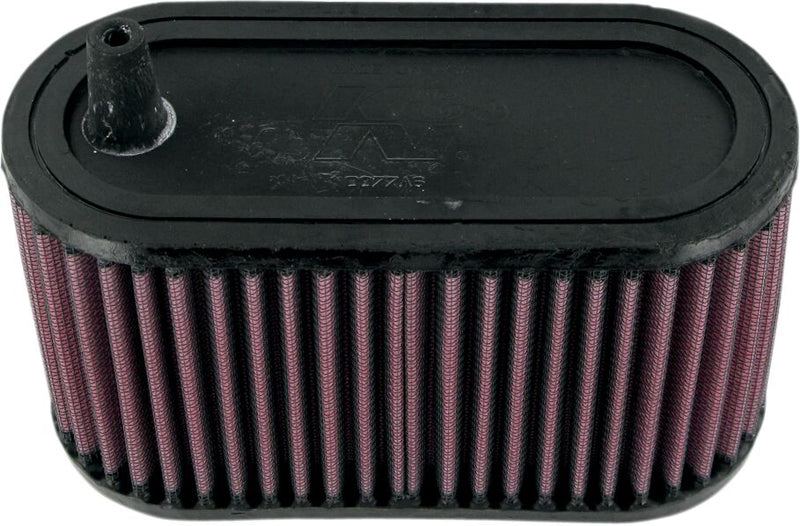 K & N High-Flow Air Filter for 1985-2007 YAMAHA VMX-12 1200 Black Red Rubber