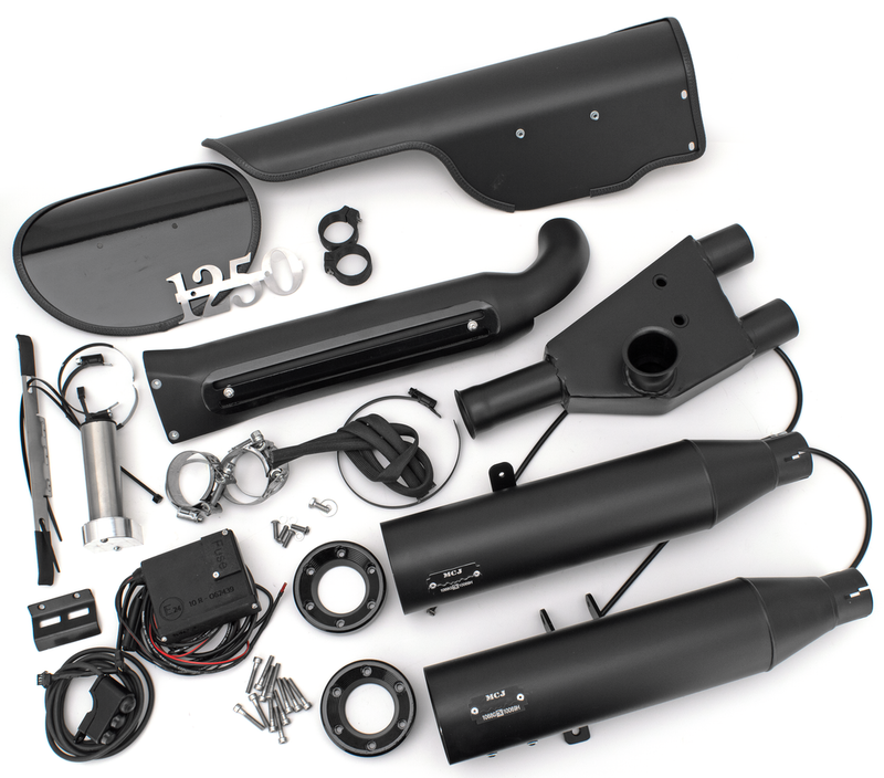 MCJ Adj. Exhaust RH1250S25-Up Black