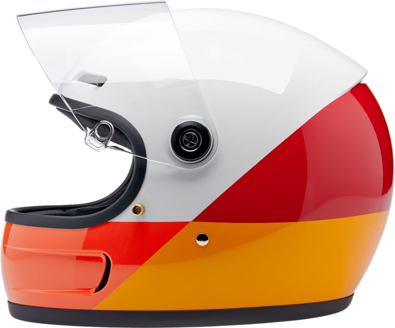 Biltwell Gringo SV Helmet - Size XL - Gloss,  Orange,  Red,  White