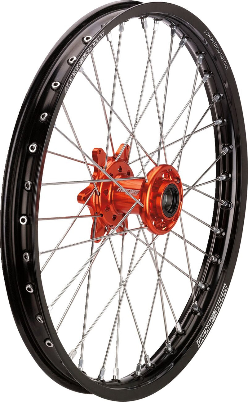 Moose Offroad Hard-parts SX-1 Complete Wheel - Front, Anodised, Black, Orange