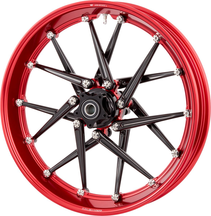 Arlen Ness Spoken Rim - Anodised,  Red - Forged - 333-012