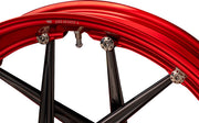 Arlen Ness Spoken Rim - Anodised,  Red - Forged - 333-012