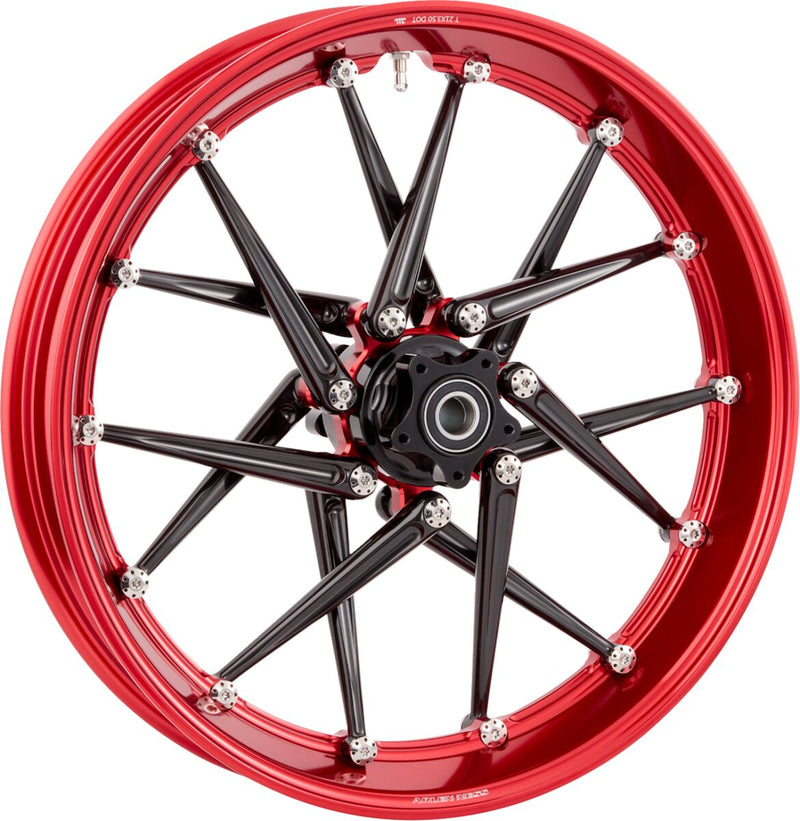 Arlen Ness Spoken Rim - Anodised,  Red - Forged - 333-020