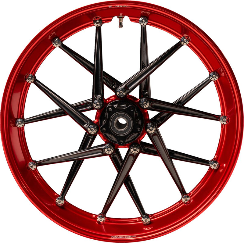 Arlen Ness Spoken Rim - Anodised,  Red - Forged - 333-020