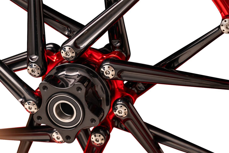 Arlen Ness Spoken Rim - Anodised,  Red - Forged - 333-020