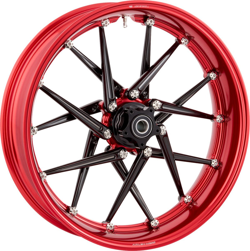 Arlen Ness Spoken Rim - Anodised,  Red - Forged - 333-028