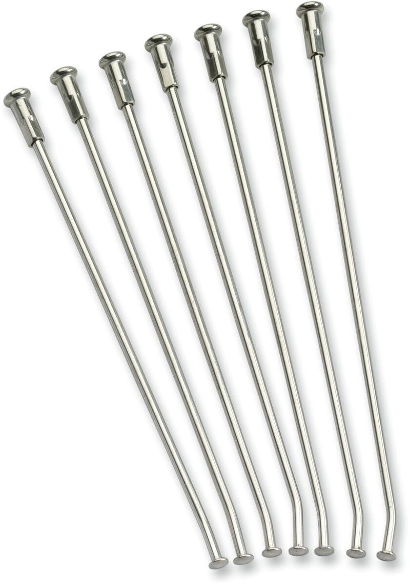 Moose Offroad Hard-parts Stainless Steel Spoke Set - Rear, Natural, Silver - 1-22-508-S