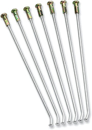Moose Offroad Hard-parts Coated Steel Spoke Set - Rear, Chrome-Plated, Coated, Silver - 1-20-118-S