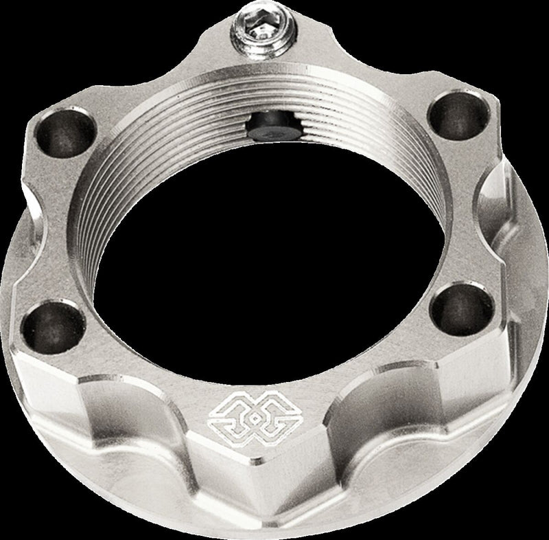 Gilles Tooling Axle Nut - Rear, Raw, Silver - ACM-18-15