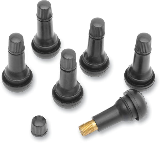 K&L SUPPLY Valve Stem Kit Replacement Part - Black, Raw, Straight