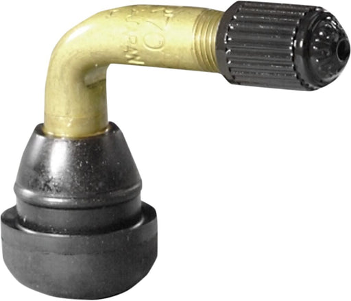 K&L SUPPLY 90° Angle Valve Stem - Gold, Raw, 90° Bend, Angled