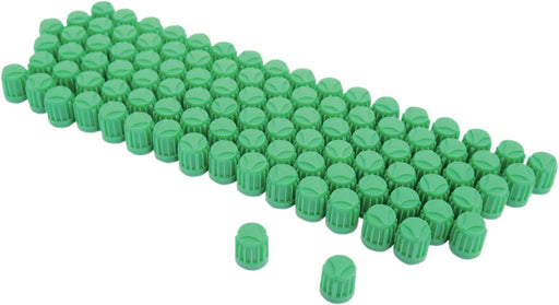 K&L SUPPLY Replacement Valve Stem Cap - Green, Natural