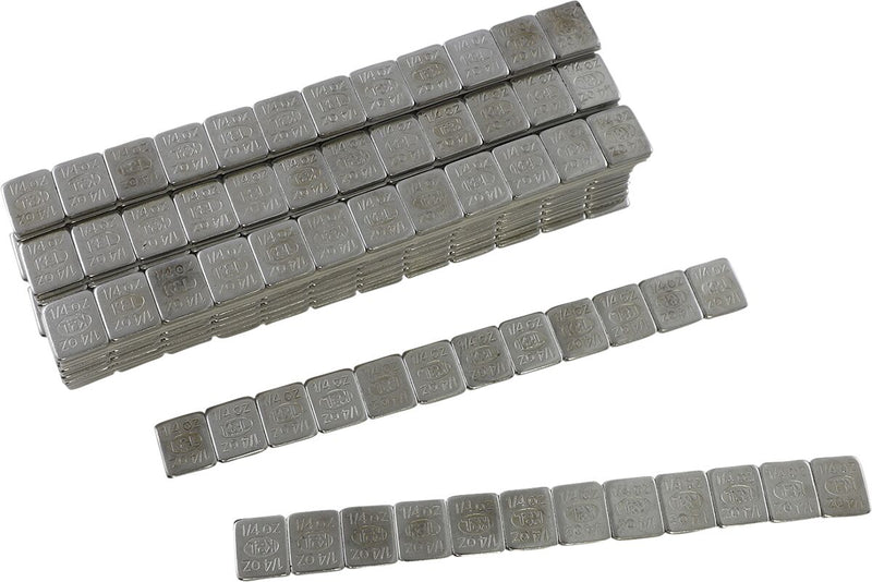 K&L SUPPLY Quickstick Wheel Weights - Chrome, Adhesive Stick-On, Rectangle - 32-8126