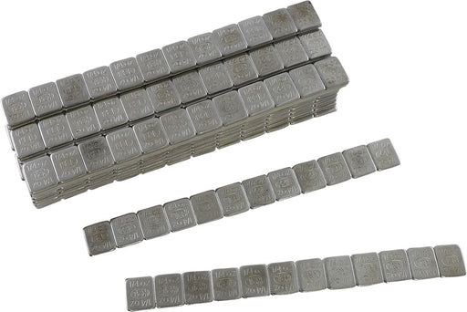 K&L SUPPLY Quickstick Wheel Weights - Chrome, Adhesive Stick-On, Rectangle - 32-8126