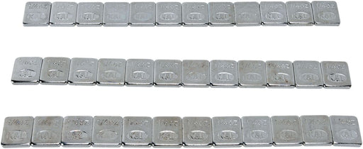 K&L SUPPLY Quickstick Wheel Weights - Chrome, Adhesive Stick-On, Rectangle - 32-2434