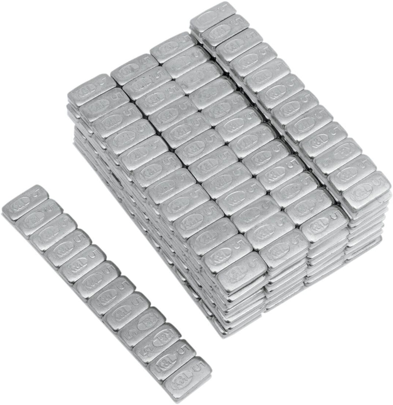 K&L SUPPLY Quickstick Wheel Weights - Chrome, Adhesive Stick-On, Rectangle - 32-8087