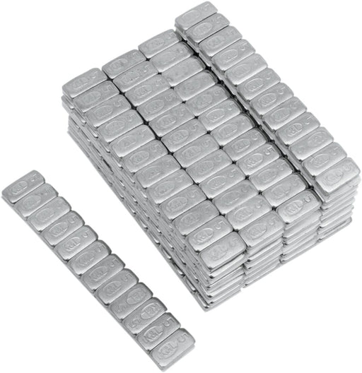 K&L SUPPLY Quickstick Wheel Weights - Chrome, Adhesive Stick-On, Rectangle - 32-8087
