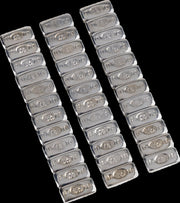 K&L SUPPLY Quickstick Wheel Weights - Chrome, Adhesive Stick-On, Rectangle - 32-2398