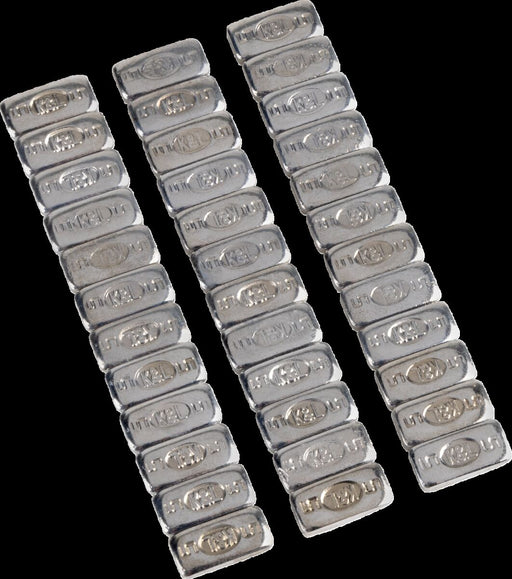 K&L SUPPLY Quickstick Wheel Weights - Chrome, Adhesive Stick-On, Rectangle - 32-2398