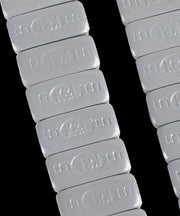 K&L SUPPLY Quickstick Wheel Weights - Powder-Coated, Silver, Adhesive Stick-On, Rectangle - 32-2413