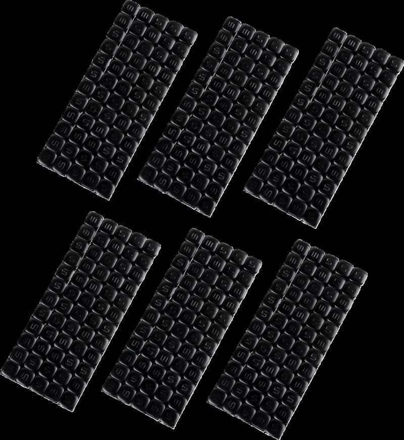 K&L SUPPLY Quickstick Wheel Weights - Black, Powder-Coated, Adhesive Stick-On, Square