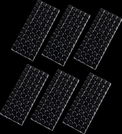 K&L SUPPLY Quickstick Wheel Weights - Black, Powder-Coated, Adhesive Stick-On, Square