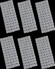 K&L SUPPLY Quickstick Wheel Weights - Powder-Coated, Silver, Adhesive Stick-On, Square