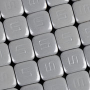 K&L SUPPLY Quickstick Wheel Weights - Powder-Coated, Silver, Adhesive Stick-On, Square