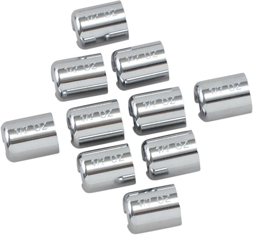 K&L SUPPLY Chrome/Zinc Spoke Wheel Weights - 32-7092