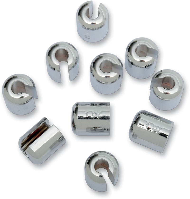 K&L SUPPLY Chrome/Zinc Spoke Wheel Weights - 32-7093