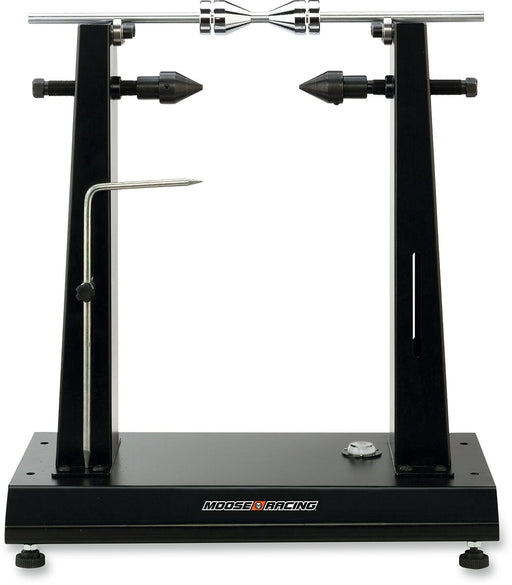 Moose Offroad Hard-parts Wheel Truing and Balancing Stand - Black, Powder-Coated, Balancing, Truing, Wheel