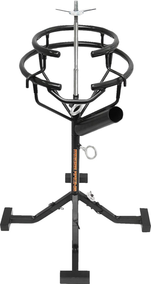 Moose Offroad Hard-parts Deluxe Tyre Changing Stand - Black, Powder-Coated