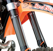 Moose Offroad Hard-parts Carbon Fibre Fork Guards - Upper, Black, Grey