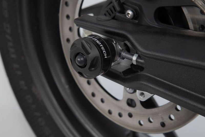 SW-Motech Rear Axle Slider Set - Left, Rear, Right, Black - STP.11.176.10100/B