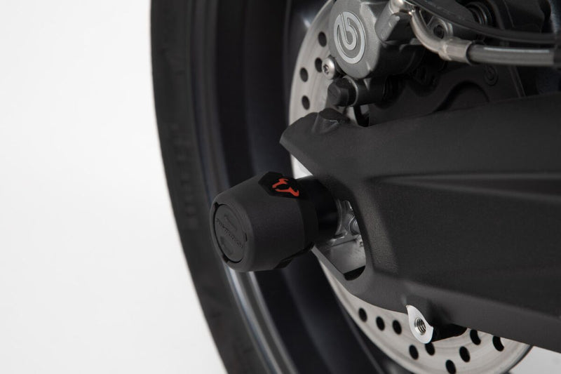 SW-Motech Rear Axle Slider Set - Left, Rear, Right, Black - STP.07.176.11401/B
