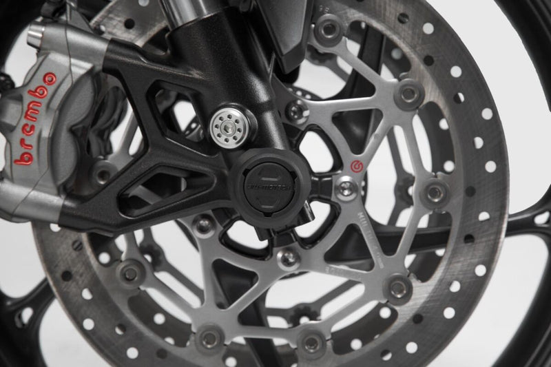 SW-Motech Front Axle Slider Set - Front, Left, Right, Black - STP.17.176.10001/B