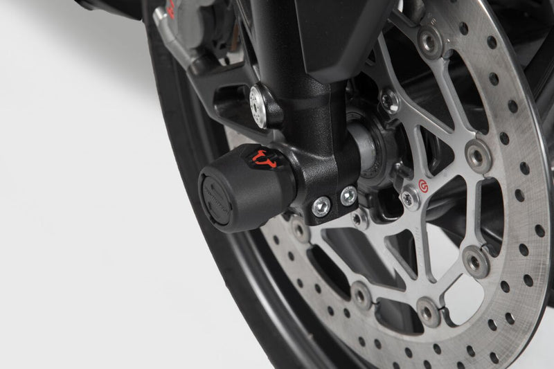 SW-Motech Front Axle Slider Set - Front, Left, Right, Black - STP.17.176.10001/B