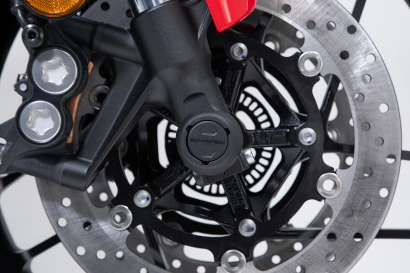 SW-Motech Front Axle Slider Set - Front, Left, Right, Black - STP.06.176.11100/B